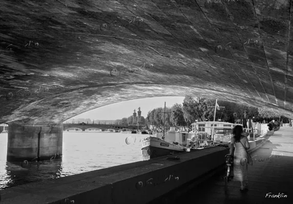 "Paris seen from below"